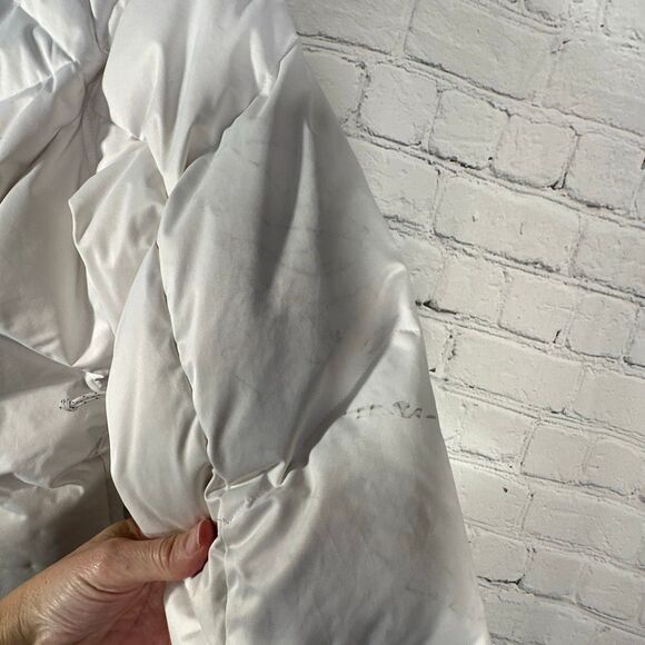 Columbia Jacket Womens Medium White Omni Shield  Hood Full zip Puffer READ - Picture 9 of 14